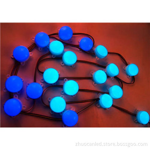 ws2811 50mm 3LEDs 5050 full color LED point light, DC 12V